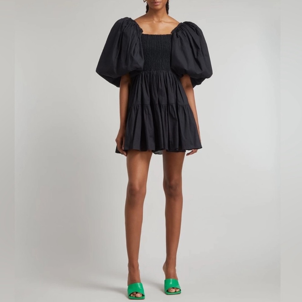 Aje Cherished smocked minidress